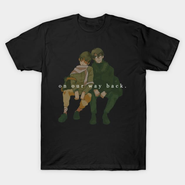 On our way back. T-Shirt by Decokun